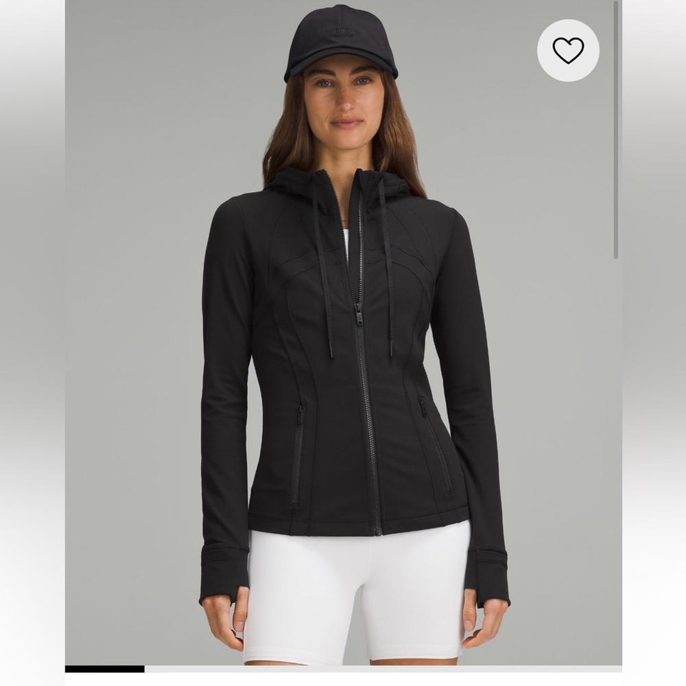 Black hooded define jacket